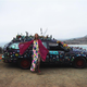 Illustration for article titled Groovalicious Purple Princess Of Peace Art Car Falls On Hard Times, Faces Crusher